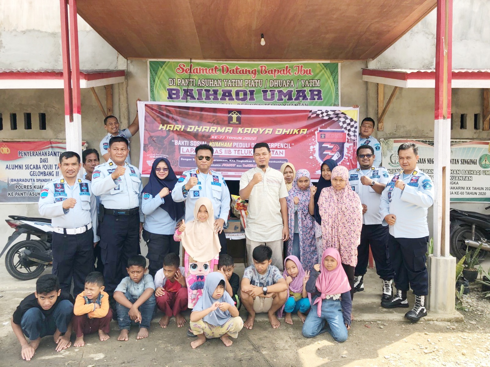 Kemenkumham  Peduli Lapas Teluk Kuantan Gelar Bakti  Sosial  Ke Panti Asuhan  Yatim  Piatu Baihaqi  
