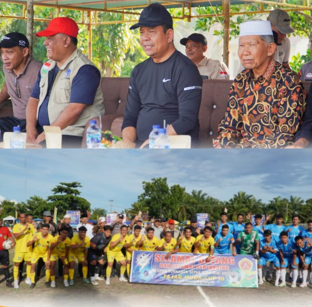 Wabup Syafaruddin Poti Hadiri Laga Final Turnamen Mini Soccer Fajar Muda Cup III
