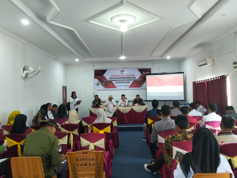 Di Tengah Bimbingan Teknis PPS Se-Kecamatan Kateman, Panit Reskrim Himbau Jaga Situasi Kondusif Jelang Pilkada 2024