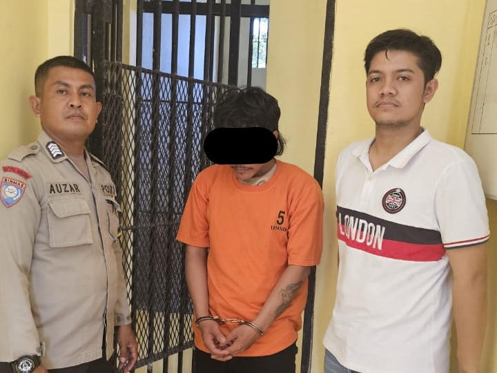 Warga Antar Pelaku Pencurian Motor di Kuansing ke Polsek Benai