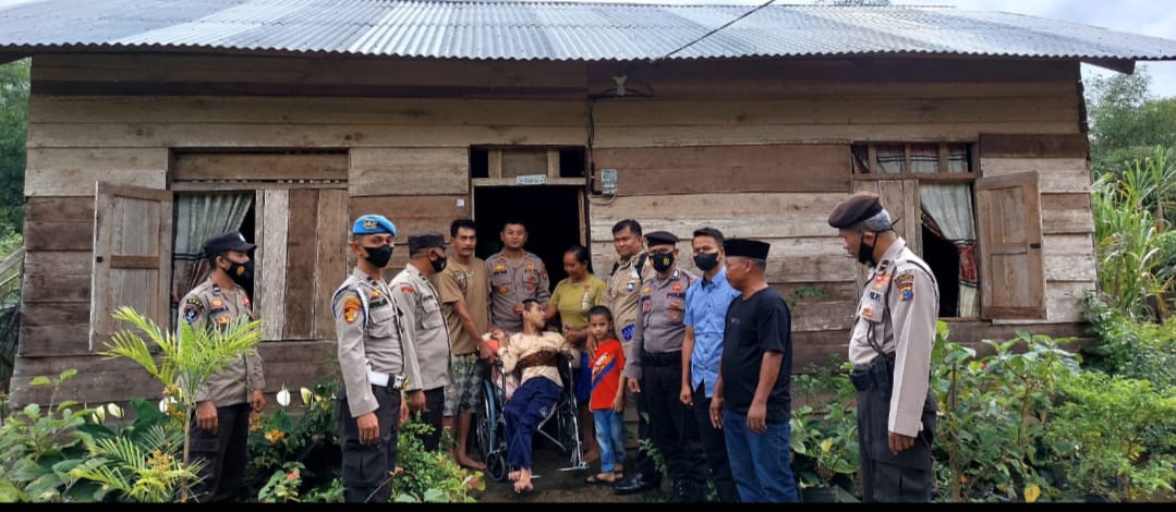 Menangis  Haru Tak Menyangka Susiati Terimakasih  Kapolsek Logas Tanah Darat , Kini Teguh Bisa Terke