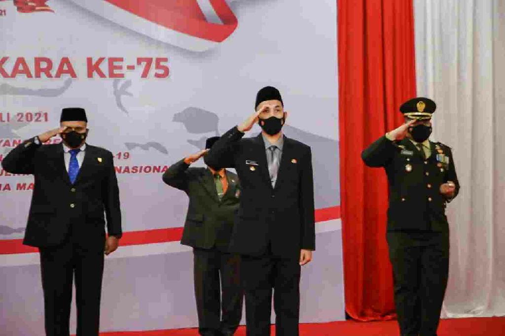 Walikota Beserta Forkopimda Dumai Ikuti Secara Virtual HUT Bhayangkara ke-75