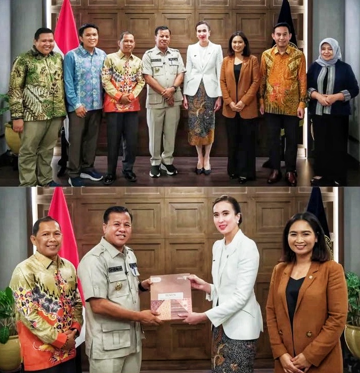Kunjungi Kementrian Pariwisata RI Bupati Kuansing  Promosikan Potensi Wisata Ke Tingkat Nasional