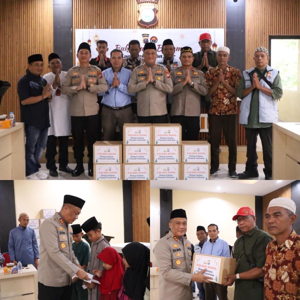 Pererat Silaturahmi, Kapolres Rokan Hilir Buka Puasa Bersama Insan Pers dan Anak Yatim
