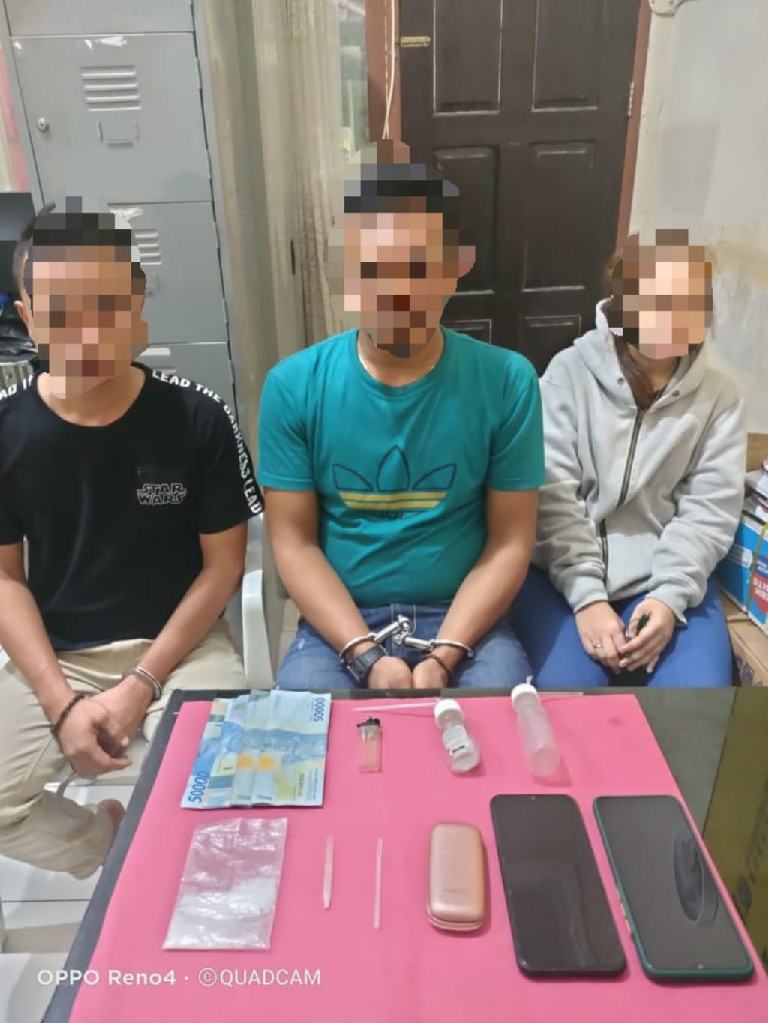 3 Pelaku Pengedar Shabu di Desa Pulau Rambai Diamankan Satresnarkoba Polres Kampar