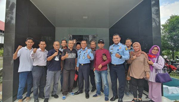 Silaturahmi ke PWI Riau, Kalapas Sapto: Kami Ingin PWI Memberikan Pelatihan Jurnalistik