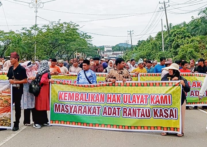 Gelombang Aksi Rantau Kasai Menggema, Warga Adat Desak Pengakuan Hak Ulayat dan Hentikan Kriminalisasi