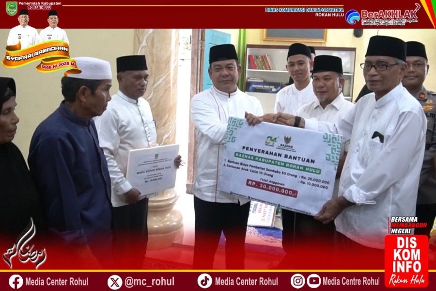 Pemkab Rohul Gelar Safari Ramadhan Di Rambah Samo, Wabup Syafaruddin Poti Paparkan Empat Program Prioritas