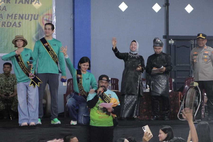 Kapolda Riau, Sekda Prov Dan Danrem 031/Wira Bima Pimpin Kegiatan Cooling System di Panipahan, Hadirkan Duta Anti Narkoba Pasca Demonstrasi