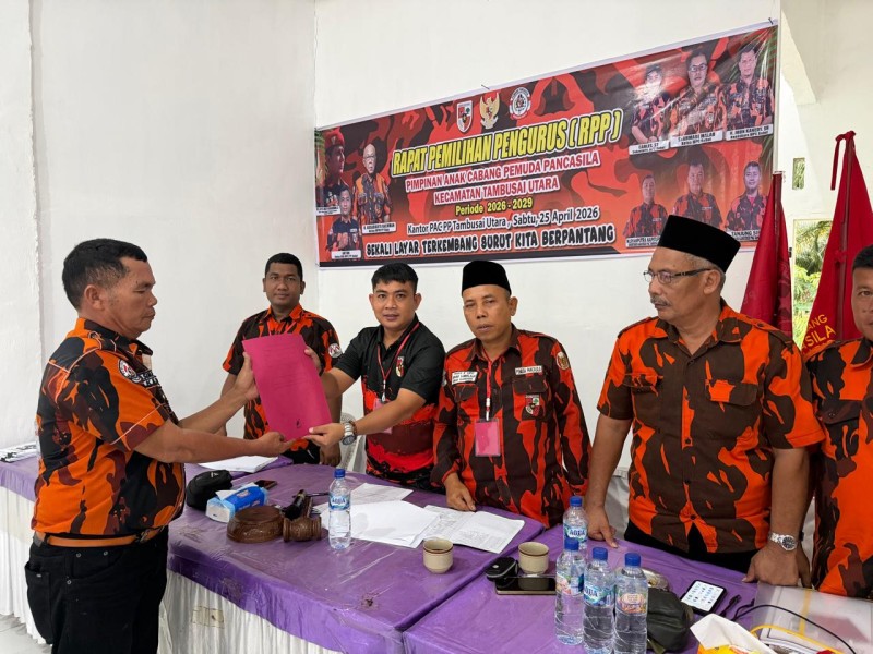 Semangat Baru Pemuda Pancasila, PAC Tambusai Utara Resmi Miliki Nahkoda Baru