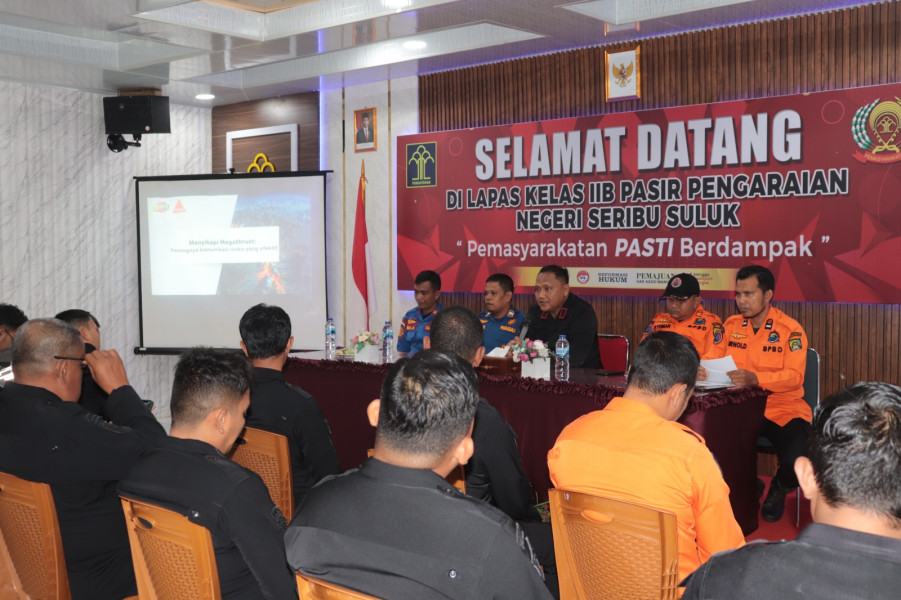 Lapas Pasir Pengaraian Menyelenggarakan Pelatihan Penanggulangan Bencana & Kebakaran