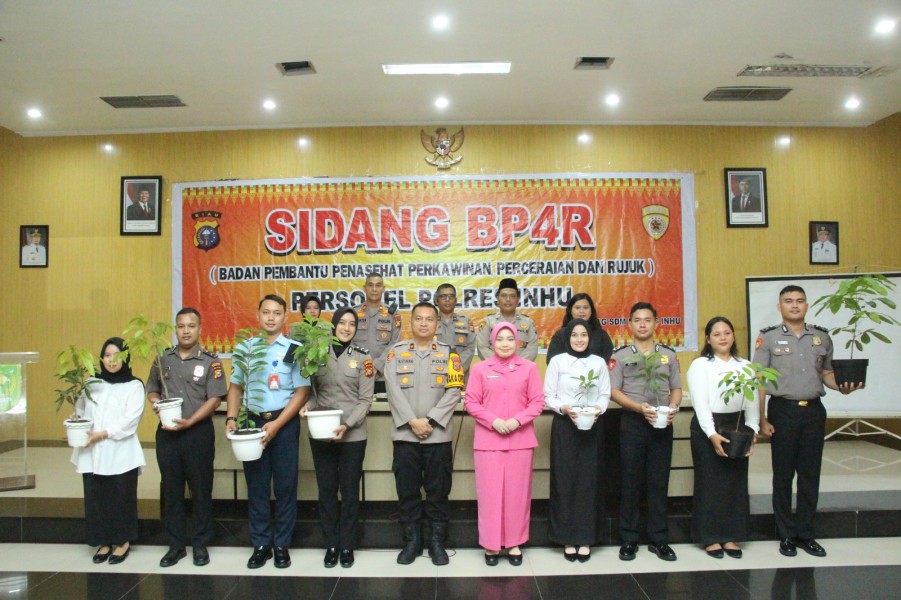 Sidang Pranikah Personel Polres Inhu, Tanamkan Nilai Kecintaan Terhadap Lingkungan dan Green Policing