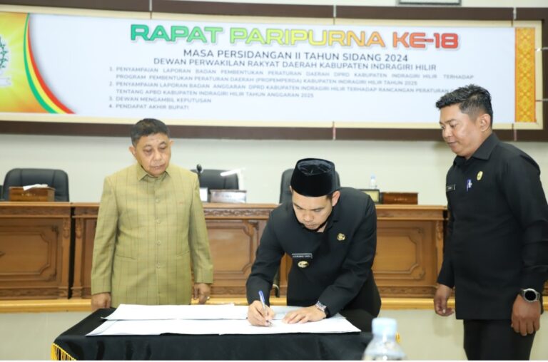 DPRD Inhil Gelar Rapat Paripurna ke-18 Masa Persidangan II