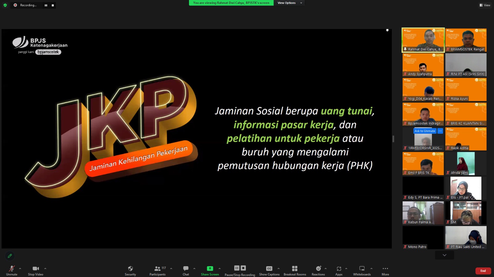 BPJS Ketenagakerjaan Cabang Rengat, Tembilahan dan Kuantan Singingi Gelar Sosialisasi Jaminan Kehilangan Pekerjaan