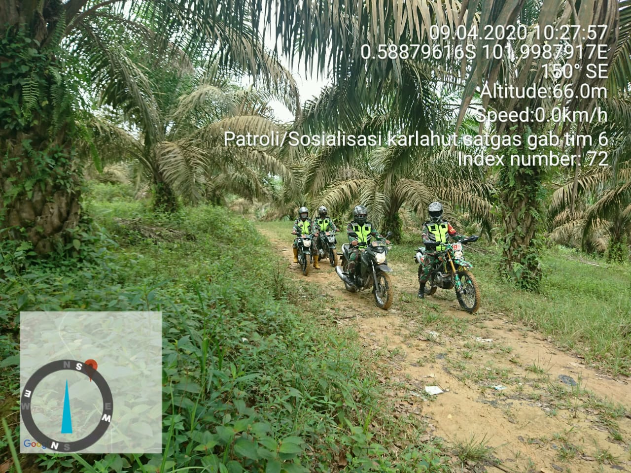 Cegah Karhutla Bersama Rombongan Dantim 06 Patroli Tiga Desa