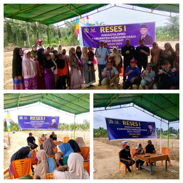 Serap Aspirasi Masyarakat, Anggota DPRD Inhu Moch Rokhim Gelar Reses Perdana di Desa Sibabat