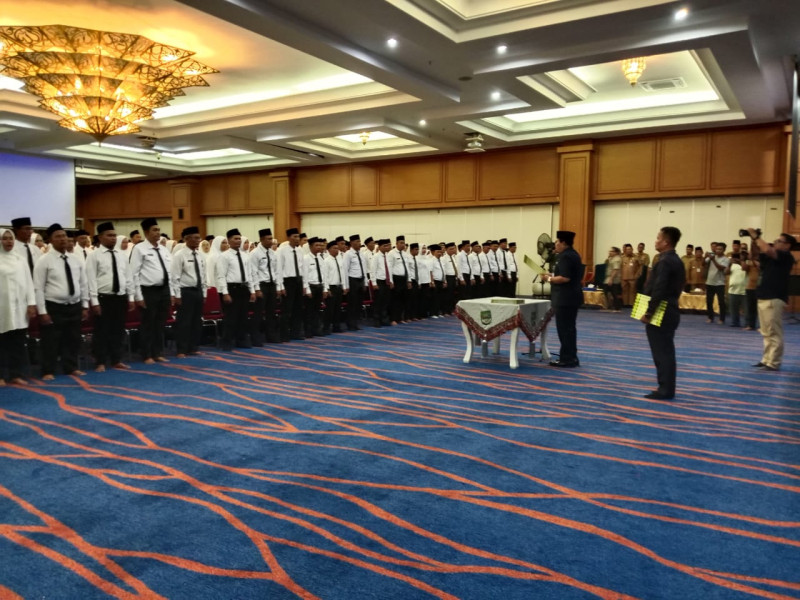Perpanjangan Masa Jabatan, 739 Anggota BPD Resmi Dikukuhkan Bupati Rohul
