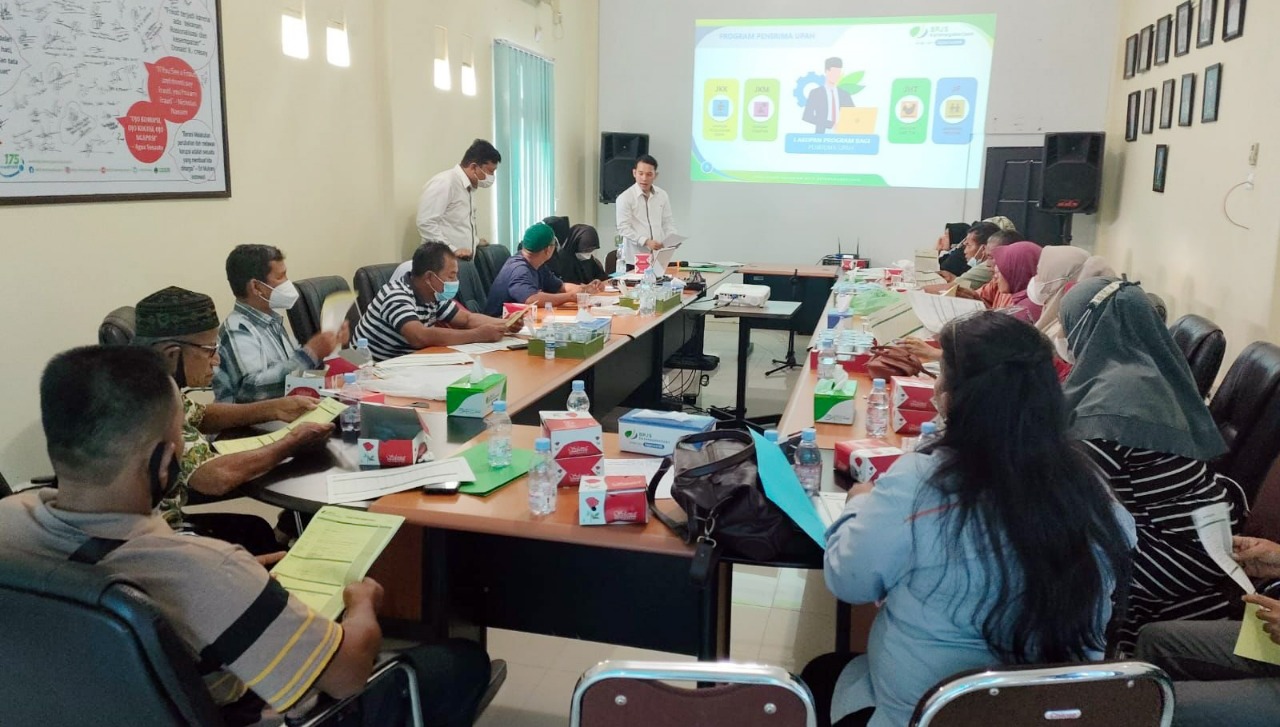 BPJAMSOSTEK Rengat Sosialisasikan Program kepada Pangkalan Gas Agen Salam Asagas Utama