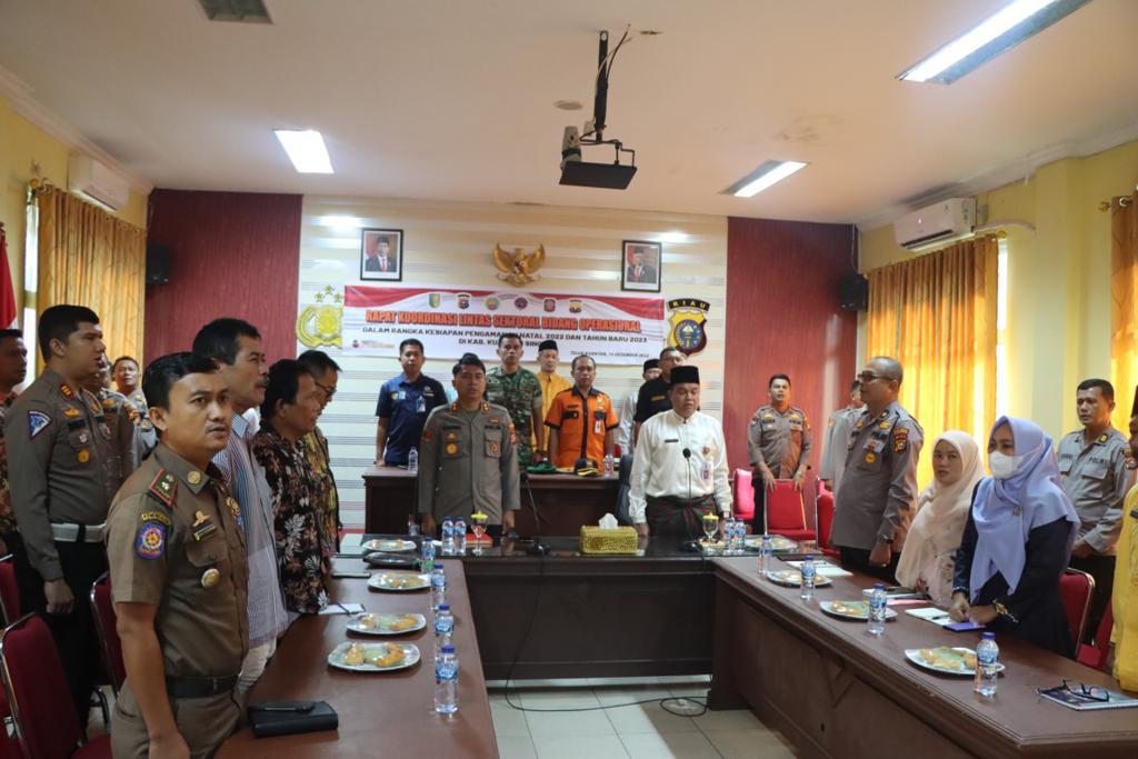 Rakor Lintas Sektoral Bersama Forkopimda Jelang Natal Dan Tahun Baru