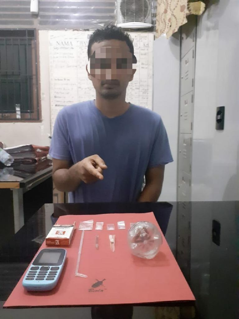 Tim Opsnal Satresnarkoba Polres Kampar Tangkap Pengedar Shabu di Wilayah Sungai Tonang