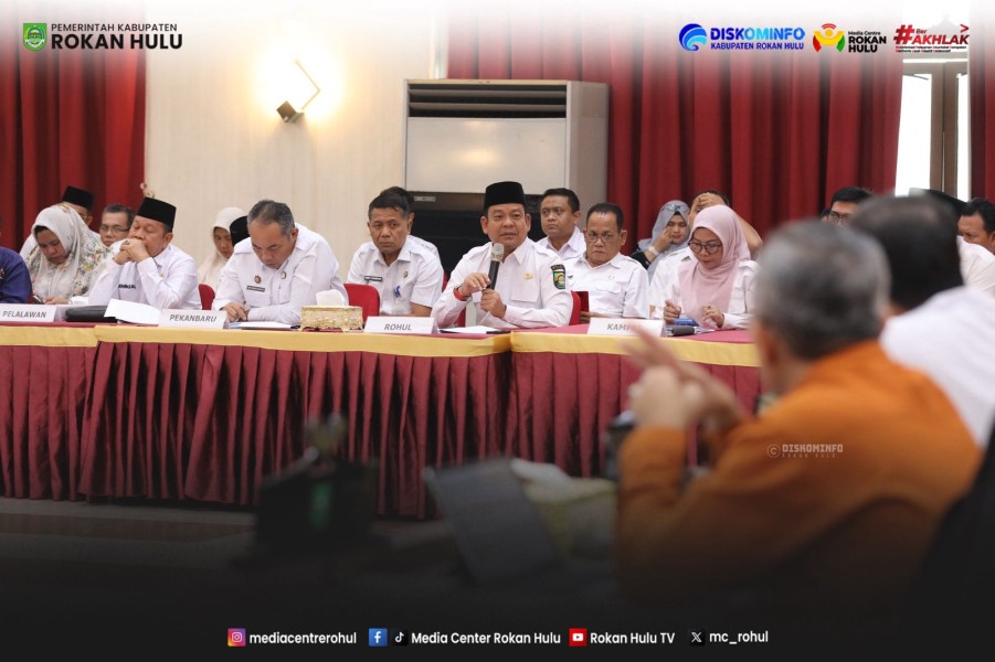 Hadiri Rapat TPID Riau, Wabup Rohul Usulkan Daerah Central Stok Pangan