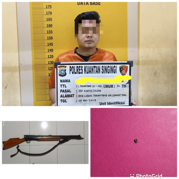 Pelaku Penganiayaan Di Desa Siberobah Kecamatan Gunung Toar Berhasil Diamankan Polsek Kuantan Mudik