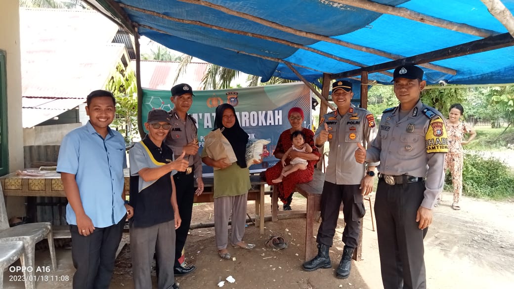 Mempererat Hubungan Kekeluargaan Dengan Masyarakat Kapolsek Kuantan Mudik Adakan Jumat Barokah