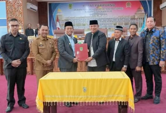 DPRD Rohil Gelar Rapat Paripurna Penyampaian Laporan Pansus LKPJ Bupati Tahun 2022