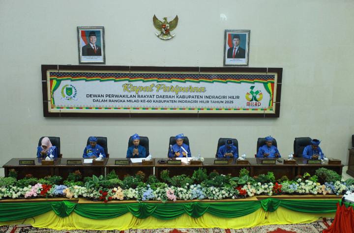 DPRD Inhil Gelar Paripurna Milad ke-60 Inhil
