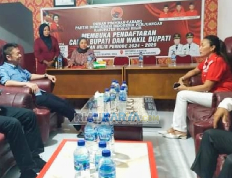 10 Balon Bupati-Wabup Daftar ke PDIP Rohil