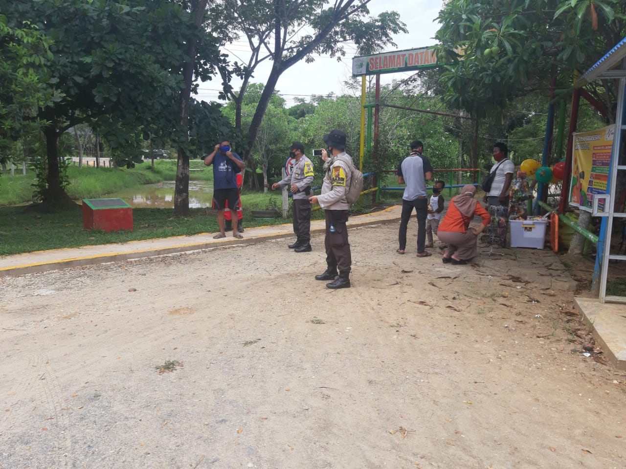 Antisipasi Penyebaran Covid-19, Polsek Lirik Datangi dan Awasi Objek Wisata Alam