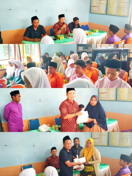 UPZ Desa Tanah Datar Salurkan Beasiswa untuk 13 Siswa Kurang Mampu