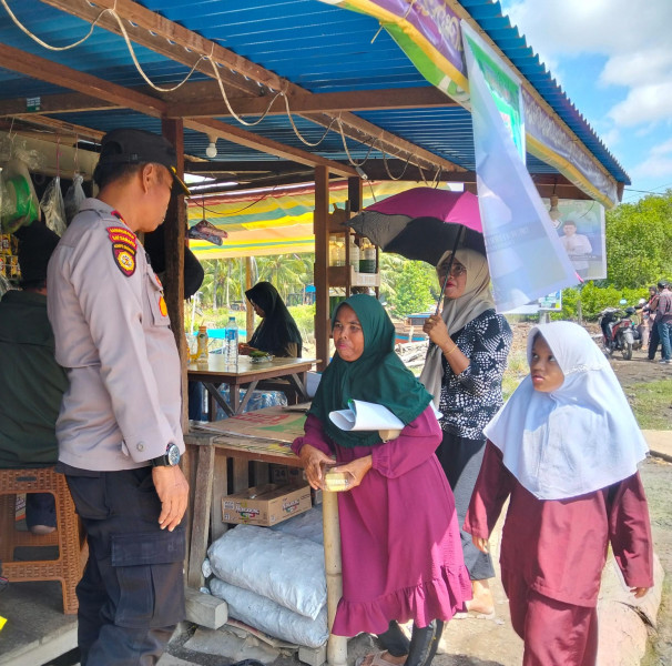 Kapolsek Kateman Ajak Masyarakat Jaga Kondusivitas Pasca Pilkada Serentak 2024