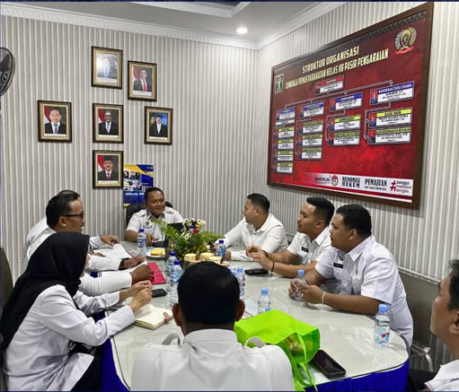 Lapas Pasir Pangaraian Matangkan Persiapan Kegiatan Pembinaan Fisik, Mental, dan Disiplin Pegawai