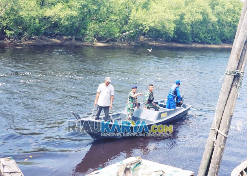Danposal Sinaboi Laksanakan Patroli Pencarian Nelayan Sungai Nyamuk yang Hilang