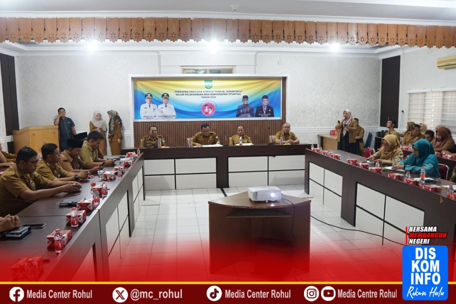 Sekda M. Zaki Pimpin Rapat persiapan Penilaian Kinerja Aksi Konvergensi Penurunan Stanting