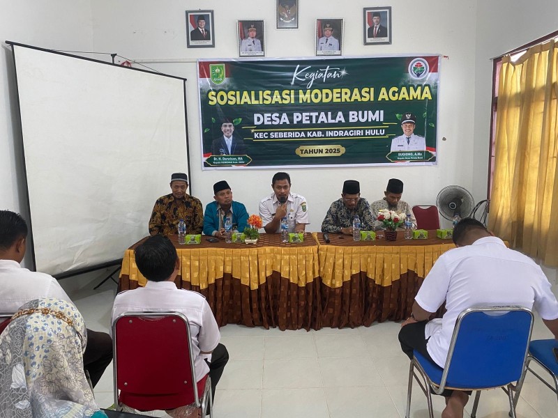 Desa Petala Bumi Gelar Sosialisasi Moderasi Beragama untuk Perkuat Kerukunan