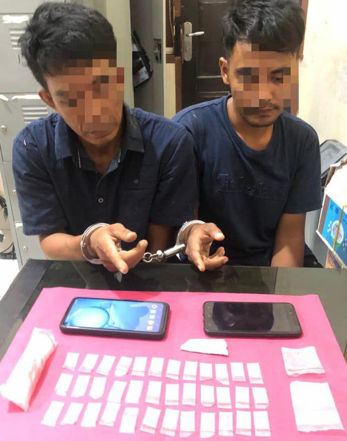 Resnarkoba Polres Kampar Kembali Tangkap 2 Pelaku dengan 37 Paket Shabu Saat Pengembangan