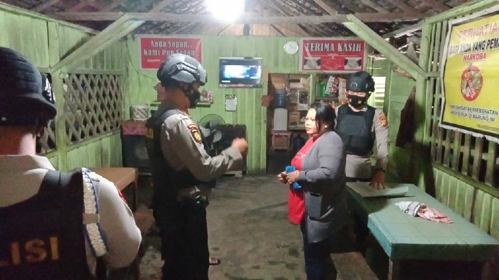 Tim TEMBAK Polres Kampar Kembali Tertibkan Warung atau Kafe Penjual Miras Tanpa Izin