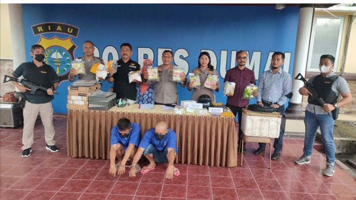 Polres Dumai Berhasil Menggagalkan Penyeludupan Narkoba  Dari Pulau Rupat