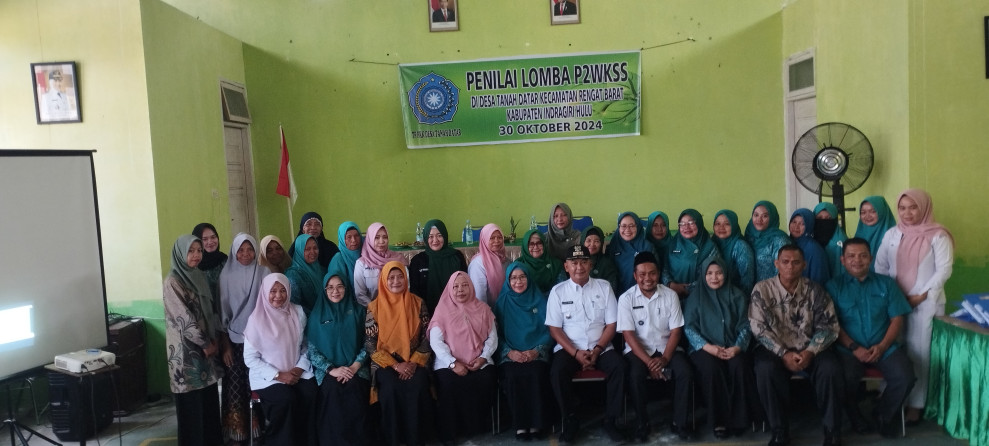 Pemkab Inhu Laksanakan Penilaian Lomba P2WKSS di Desa Tanah Datar