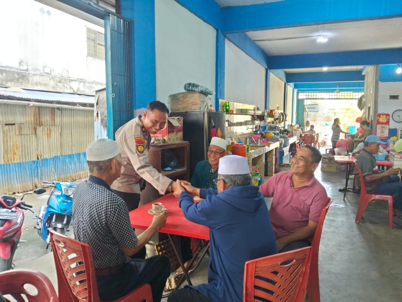 Kapolsek Kateman Kompol Ermanto, S.H., M.H., Sambangi Tokoh Masyarakat dan Tokoh Agama untuk Wujudkan Pilkada Riau yang Damai dan Kondusif