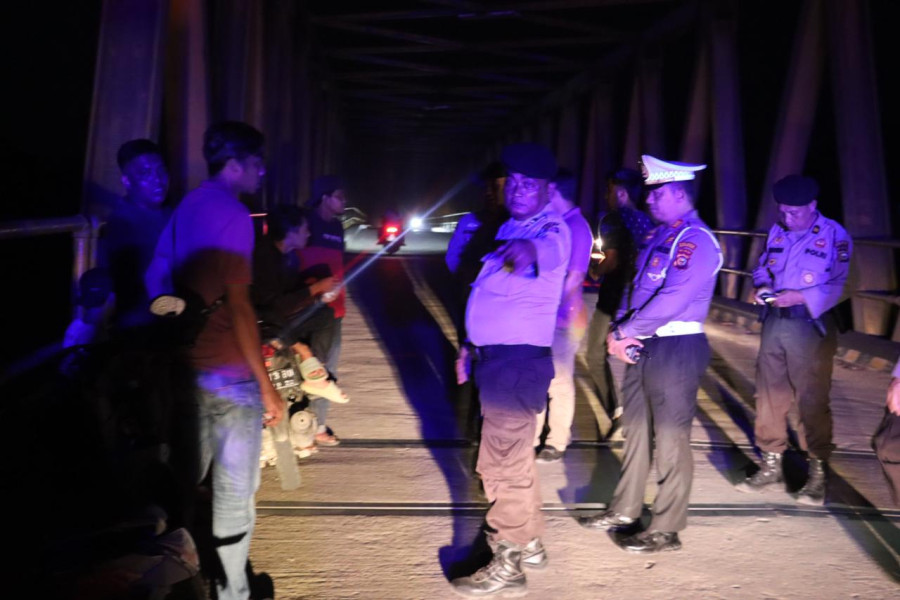 Kapolres Inhu Kembali Pimpin Apel dan Patroli Gabungan, Rengat Aman dari C3