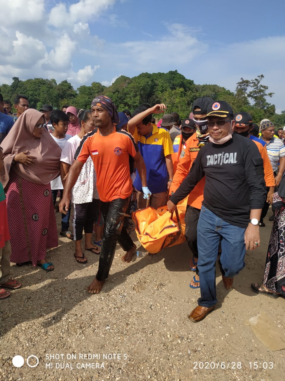 Hari Kedua Pencarian Korban Tenggelam Warga Setakoraya Ditemukan Personel Gabungan KPBD Inhu