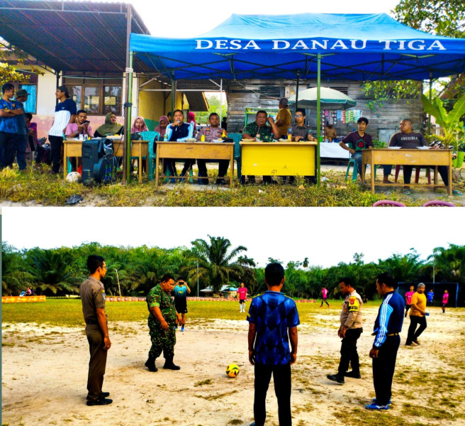 Kades Desa Danau Tiga, Buka Turnamen Mini Soccer Sempena HUT RI Ke-79