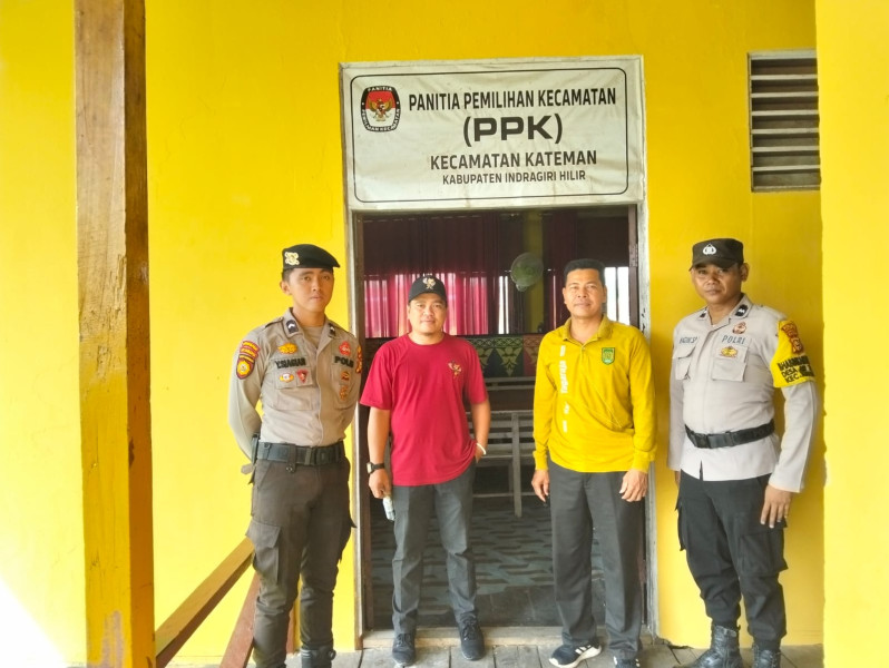 Polsek Kateman Perkuat Sinergi dengan PPK Jelang Pilkada 2024 untuk Ciptakan Suasana Damai