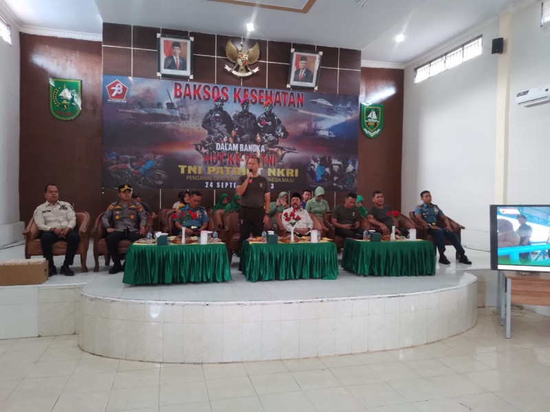 HUT  Ke 78 TNI AD Adakan Bakti Sosial Di Rupat Utara
