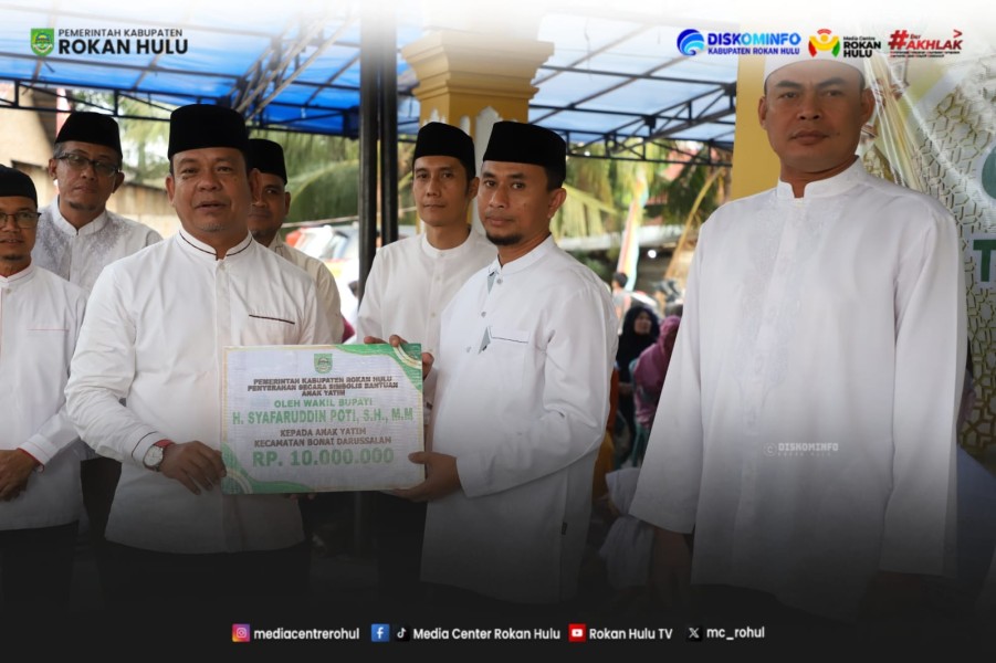Safari Ramadhan di Bonai Darussalam, Wabup Rohul Apresiasi Kemandirian Desa Sontang