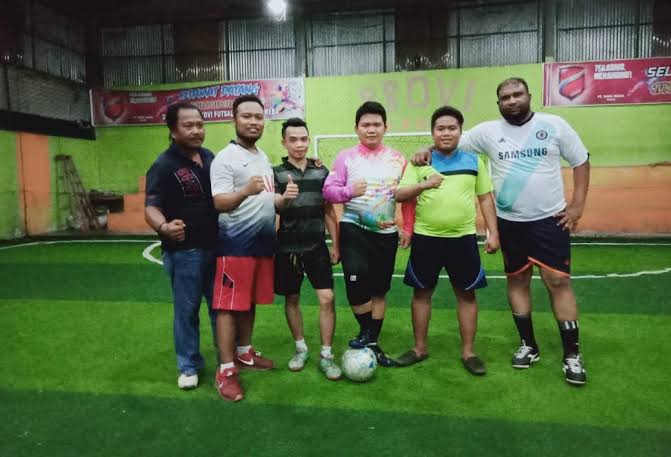 22 Desember, Laga Sengit Tim Futsal PWI Inhu Vs Tim Futsal PWI Inhil Digelar