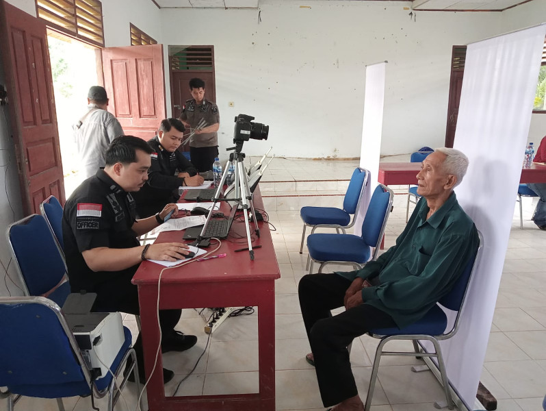 NSK Kembali Menghadirkan Eazy Pasport Di Desa Teluk Lecah Kecamatan Rupat Utara